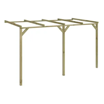 vidaXL Zahradní pergola ke zdi 2 x 4 x 2,2 cm dřevo