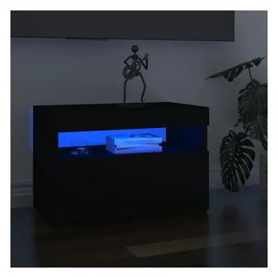 vidaXL TV skříňky s LED osvětlením 2 ks černé 60 x 35 x 40 cm