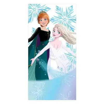 Carbotex osuška Ledové Království Princezny Anna a Elsa 70x140 cm