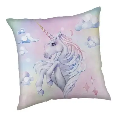 Jerry Fabrics polštářek Unicorn Rainbow 40x40 cm