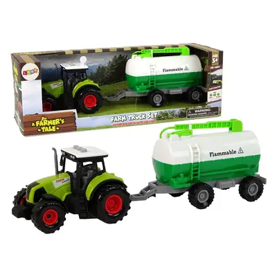 LEAN Toys Traktor pro děti s cisternou Tank Car Farm