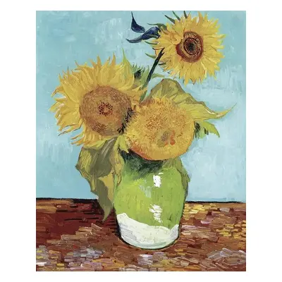 Obrazová reprodukce Vase with Three Sunflowers, Vincent Van Gogh