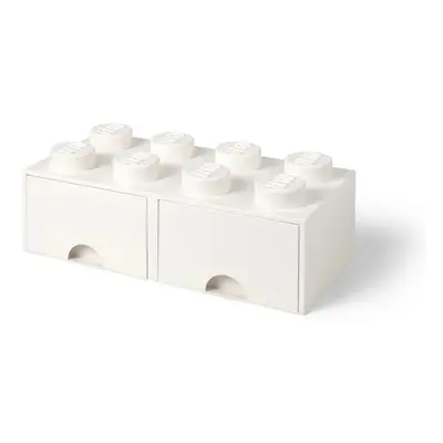 Slonovinově bílý úložný box se dvěma šuplíky LEGO®