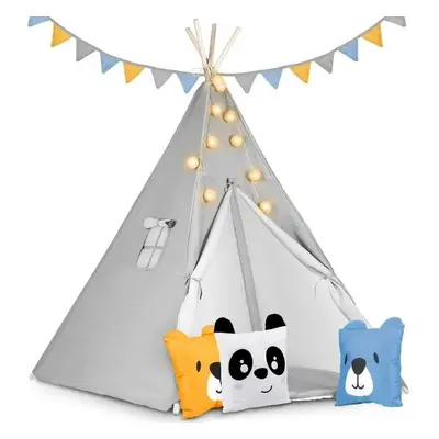 Teepee stan pro děti se světýlky - panda