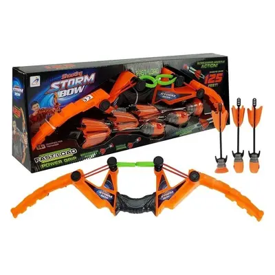 LEAN Toys Sportovní luk pro děti + 3 šípy oranžový