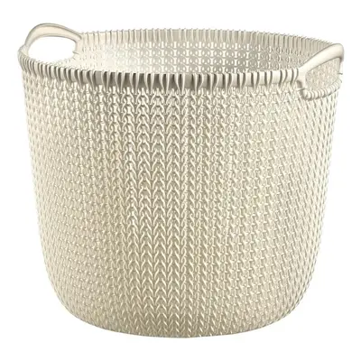 Curver Knit kulatý koš 30l bílý