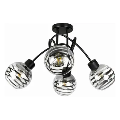 BERGE Stropní svítidlo LED LOFT 4xE27 GLASS BALL