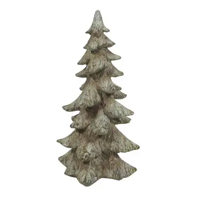 Hnědá dekorace vánoční stromek Christmas Tree - 19*18*36 cm