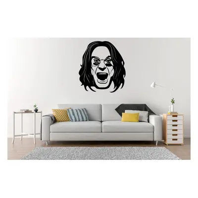 Lepy.cz Samolepka na zeď Ozzy Osbourne Velikost (šířka x výška): 75x82cm, Barevná varianta: Nugá