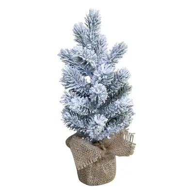 Zasněžený vánoční stromek jedle v jutě Fleur Fir Snow - 30cm