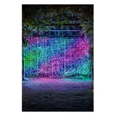 Kombinovaný LED světelný závěs Twinkly Curtain 150cm RGB-AWW 210LED