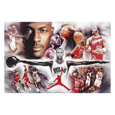 Plakát, Obraz - Michael Jordan - collage