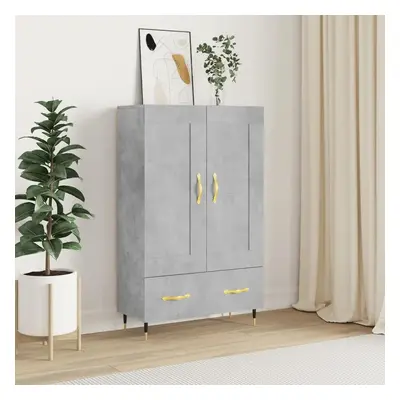 Skříň highboard betonově šedá 69,5x31x115 cm kompozitní dřevo