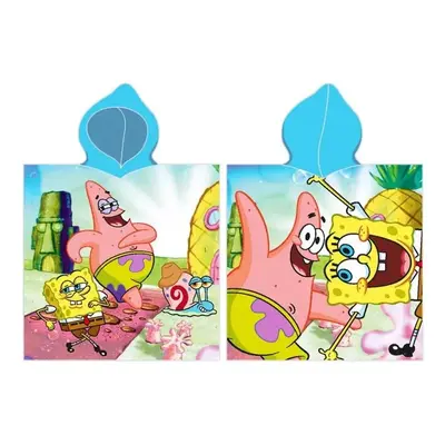 Carbotex dětské pončo Sponge Bob a Patrick 50x115 cm