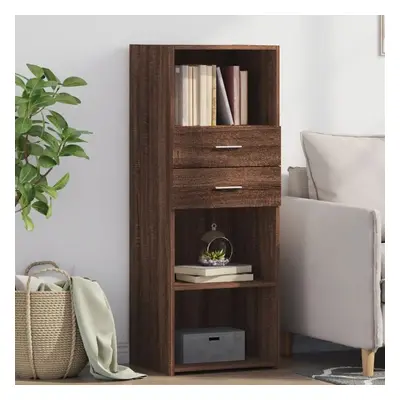 Skříň highboard hnědý dub 45 x 42,5 x 124 cm kompozitní dřevo