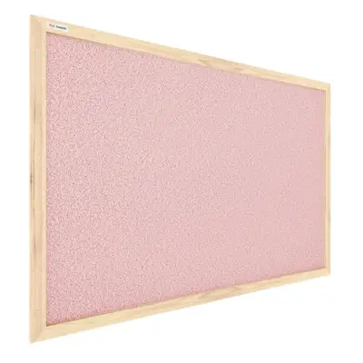 Allboards, korková tabule v dřevěném rámu 90x60 cm-PINK,TKPINK96D