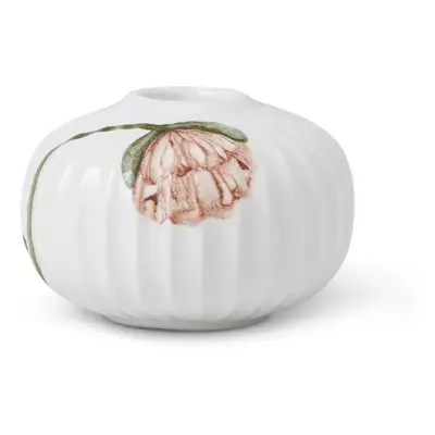 Bílý porcelánový svícen Kähler Design Poppy, ø 7,5 cm