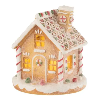 Vánoční perníková chaloupka s Led světýlky Gingerbread House - 22*22*23 cm