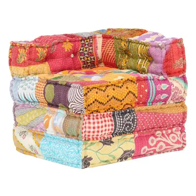 vidaXL Modulární pouf patchwork textil