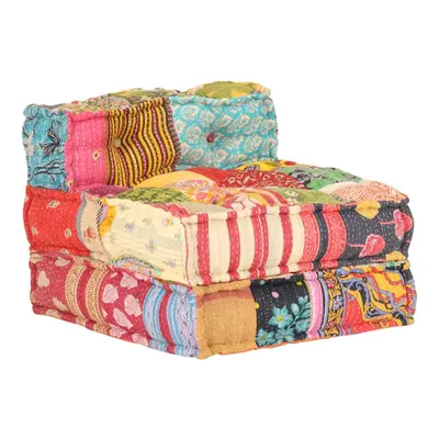 Modulární pouf patchwork textil