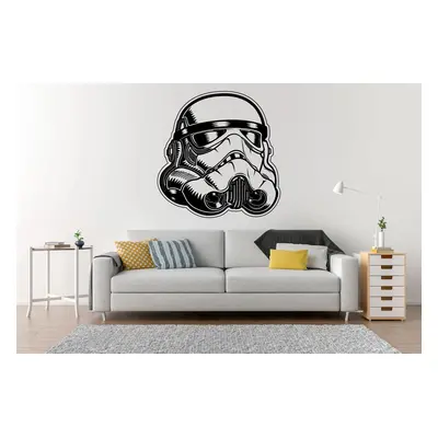 Lepy.cz Samolepka na zeď Star Wars - Stormtrooper Velikost (šířka x výška): 50x51cm, Barevná va