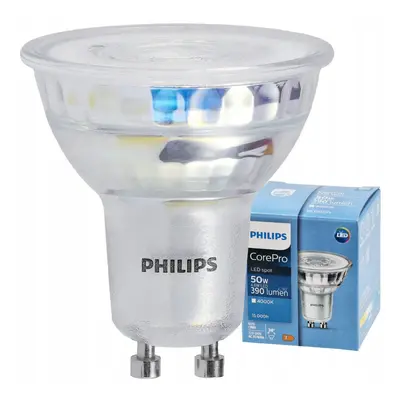 LED žárovka Philips GU10 - 4,6W - 390 Lm 36° - neutrální bílá - CorePro Premium