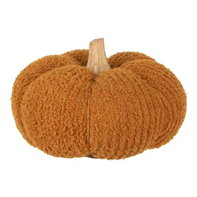 Oranžová látková dekorace dýně Pumpkin L - Ø 15*12 cm