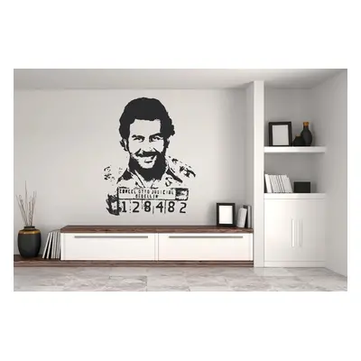 Lepy.cz Samolepka na zeď Pablo Escobar Velikost (šířka x výška): 70x90cm, Barevná varianta: Svět