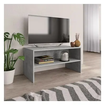 TV stolek betonově šedý 80 x 40 x 40 cm dřevotříska