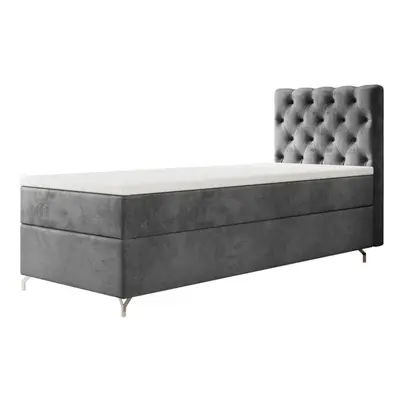 Expedo Čalouněná postel boxspring FESTER, 90x200, Monolith 92, levá