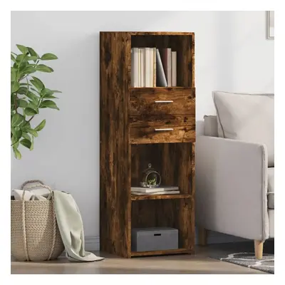 Skříň highboard kouřový dub 40 x 42,5 x 124 cm kompozitní dřevo