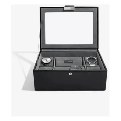 Stackers, kazeta na hodinky Black 8 Piece Watch Box | černá 73223