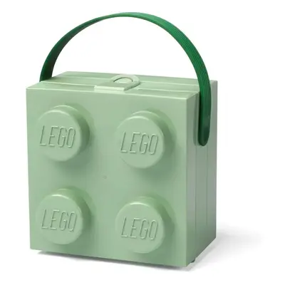 Světle zelený úložný box s rukojetí LEGO®