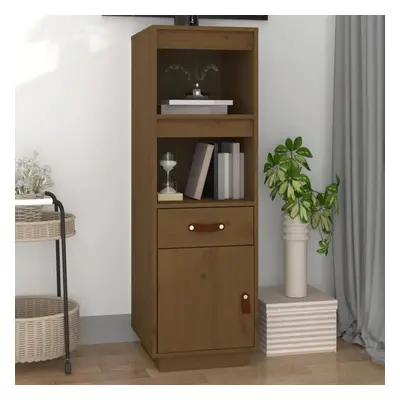 Skříň highboard medově hnědá 34x40x108,5 cm masivní borovice