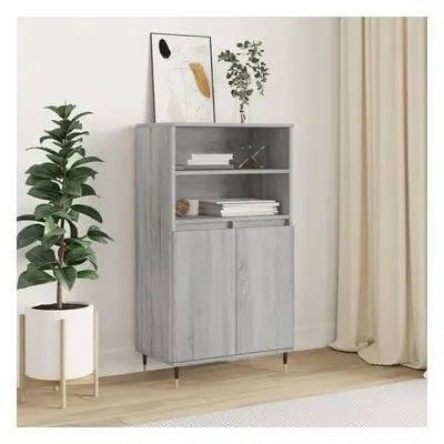 Skříň highboard šedá sonoma 60 x 36 x 110 cm kompozitní dřevo