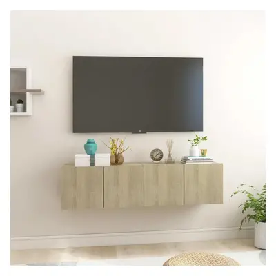 Závěsné TV skříňky 2 ks dub sonoma 60x30x30 cm