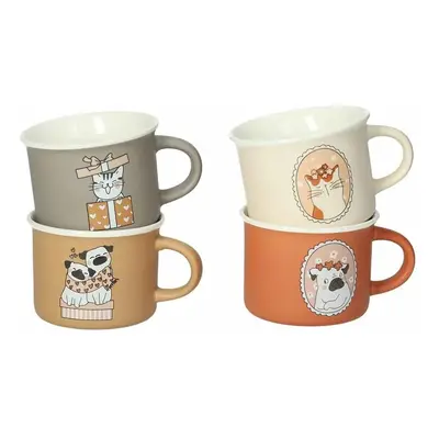 Porcelánové hrnky v sadě 4 ks 150 ml Cani e Gatti – Brandani