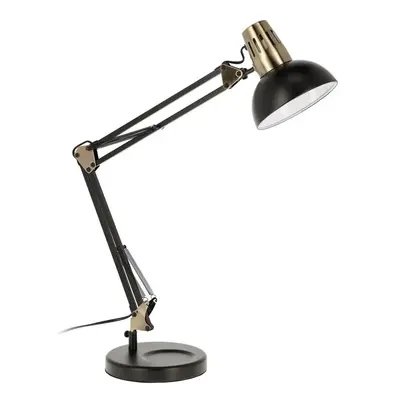 Černá stolní lampa s kovovým stínidlem (výška 84 cm) Kristine – Kave Home