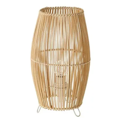 Bambusová stolní lampa v přírodní barvě s bambusovým stínidlem (výška 29 cm) Natural Way – Casa 