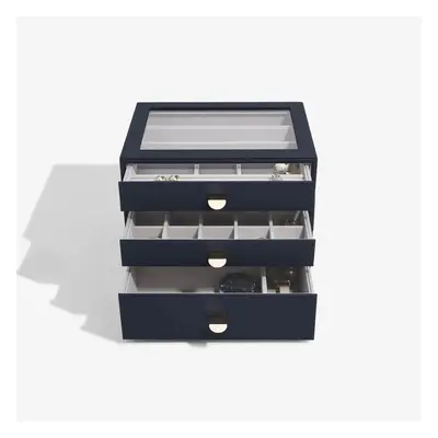 Stackers, Šperkovnice se šuplíky 3 v 1 Navy Pebble Classic Drawers | tmavě modrá 75890