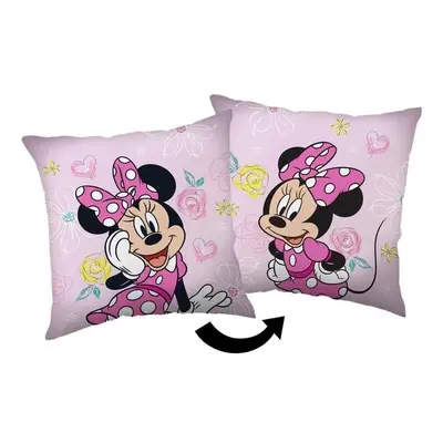 Jerry Fabrics polštářek Minnie Pink Bow 35x35 cm