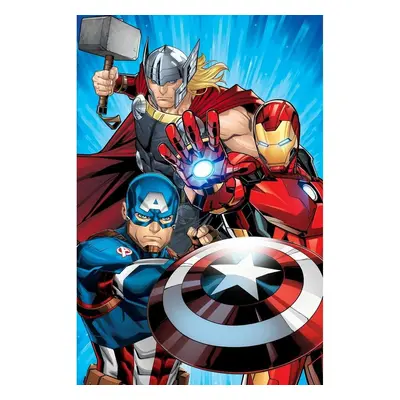 Jerry Fabrics Dětská deka Avengers Heroes 02, 100 x 150 cm