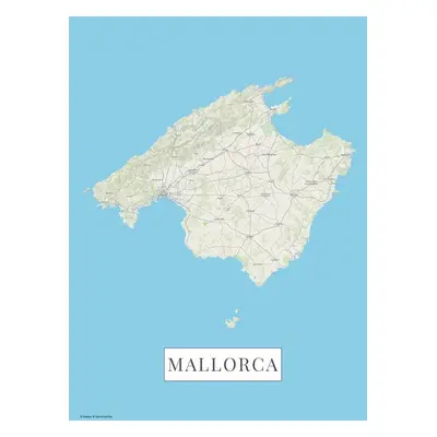 Mapa Mallorca color