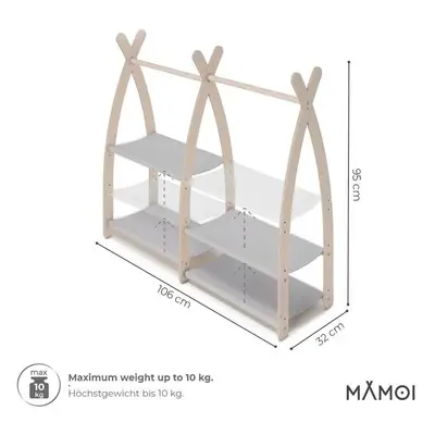 Dětská šatní skříň montessori