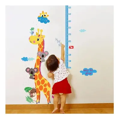 Dětská samolepka – metr na dveře nebo zeď 60x120 cm Giraffe & Koalas – Ambiance