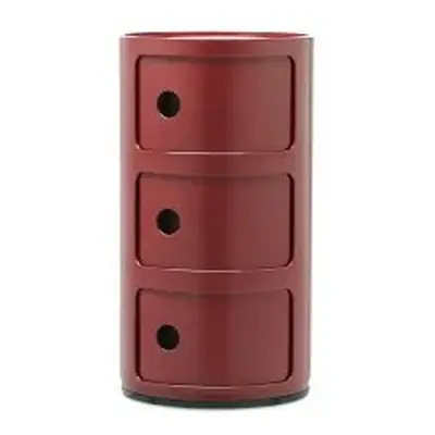 Componibili 3box NEW burgundy Kartell