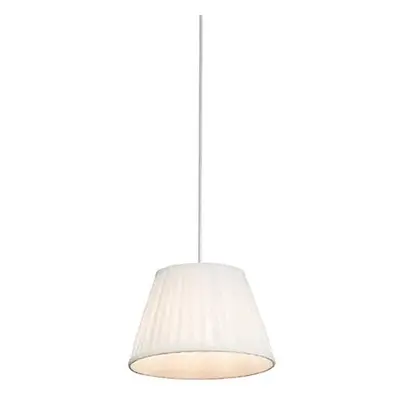 Retro závěsná lampa krémová 25 cm - Plisse