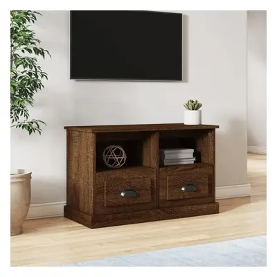 TV skříňka hnědý dub 80 x 35 x 50 cm kompozitní dřevo