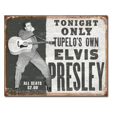 Plechová cedule ELVIS PRESLEY - tupelo's own