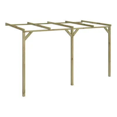 Zahradní pergola ke zdi 2 x 4 x 2,2 cm dřevo